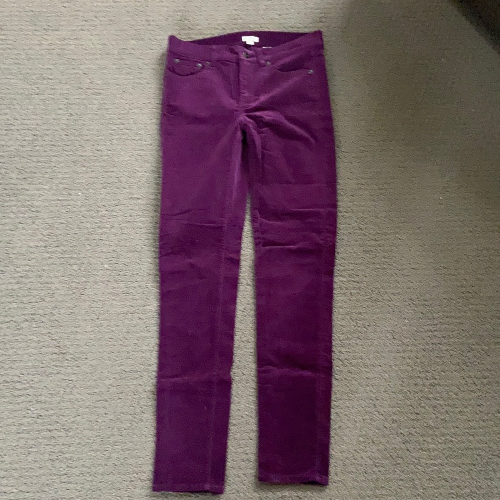 JCrew Velvet Skinny Pant